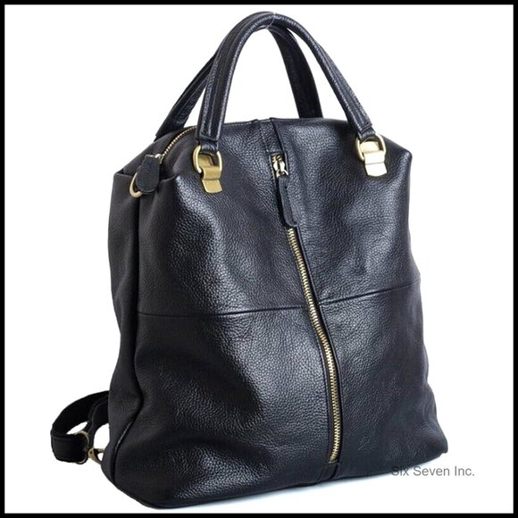 Cowhide Leather Backpack Purse Crossbody Bag Travel Bag Shoulder Bag main image 4